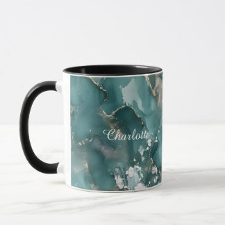 Personalized Luxury Marble Pattern Custom Name Mug