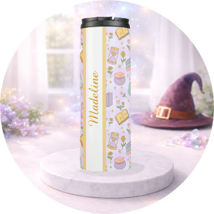 Personalized Magic Books Thermal Tumbler Purple