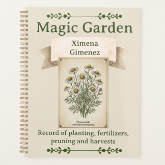 Personalized Magic Garden Journal - Chamomile Planner