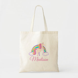 Personalized Magical Rainbow Unicorn  Tote Bag