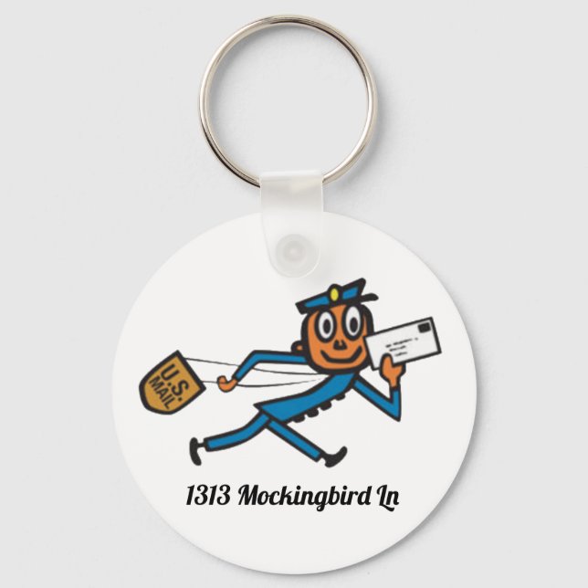 Personalized Mailbox Key Ring (Front)