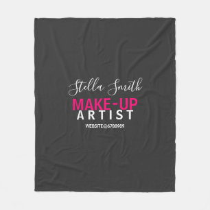 Personalized Makeup Artist Standard Fleece Blanket