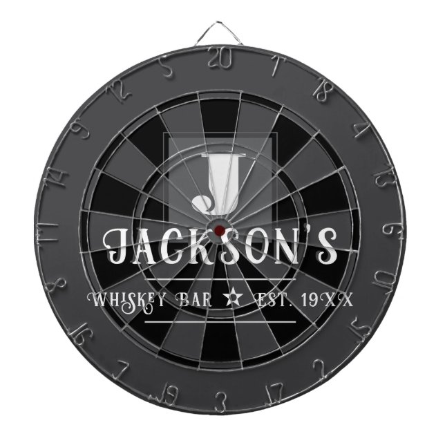 Personalized Man Cave Custom Bar Name Dartboard (Front)