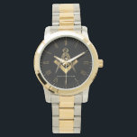Personalized Masonic Gifts | Freemason Brotherhood Watch<br><div class="desc">Discover the perfect blend of elegance and symbolism with our Unique Freemason Gifts | Gold Masonic Compass Watch. This meticulously crafted timepiece features a stunning gold finish and the iconic Masonic compass emblem, making it a distinguished accessory for any Freemason. Ideal for special occasions or as a cherished keepsake, this...</div>