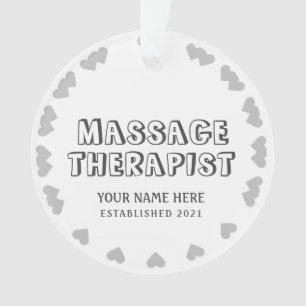 Personalized Massage Therapist Ornament
