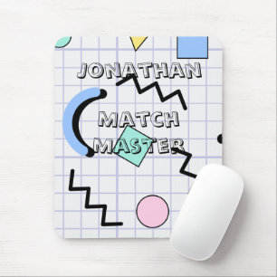 Personalized match and grap with abstract Kids Mouse Pad