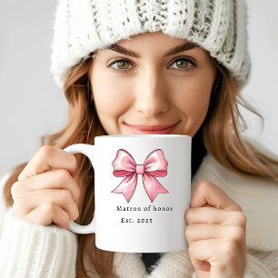 Personalized Matron of Honor Gift Wedding Coffee Mug