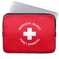 Personalized Medical Alert Diabetic Red