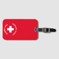 Personalized Medical Alert Diabetic Red