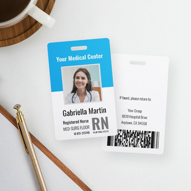 Personalized Medical Employee Photo ID Badge (Creator Uploaded)