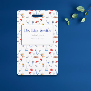 Personalized medical equipment doctor nurse ID badge