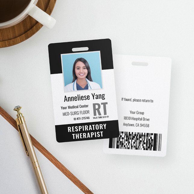 Personalized Medical Hospital Employee Photo ID Badge (Creator Uploaded)