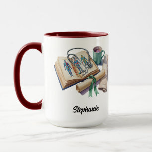 Personalized Medical Student Cute Female Doctor Mug