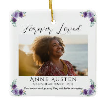 Personalized Memorial Glass Ornament | Keepsake