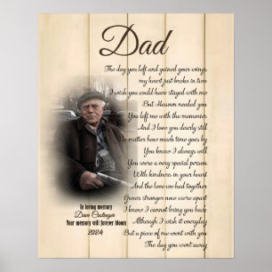 Personalized Memorial Photo Canvas For Loss Of Lov Poster