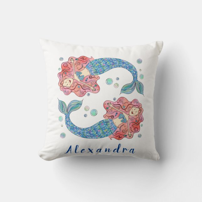 Personalized Mermaid Cushion (Front)