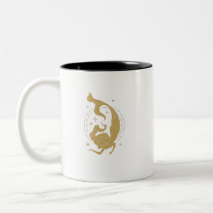 Personalized Mermaid enamel camping Two-Tone Coffee Mug