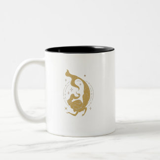 Personalized Mermaid enamel camping Two-Tone Coffee Mug