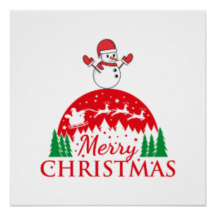 Personalized Merry and Bright Christmas        Poster