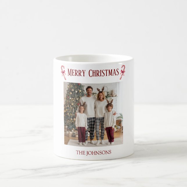 Personalized Merry Christmas Family Photo Mug  (Center)