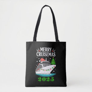 Personalized Merry Cruisemas Cruise Ship Family  Tote Bag