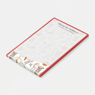 Personalized Message from Basketball Coach Player Post-it Notes