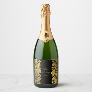 PERSONALIZED MESSAGE Sparkling Wine BOTTLE LABEL