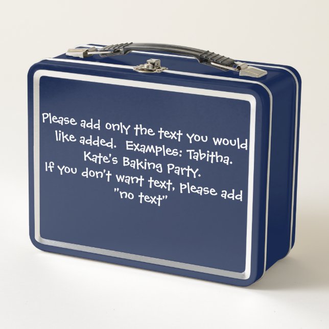 Personalized Metal Lunchbox - Ideal for Field Trip (Front)