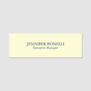 Personalized minimalist add your name cream color tag