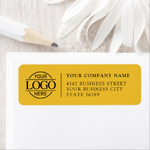 Personalized Modern Business Logo Return Address Label