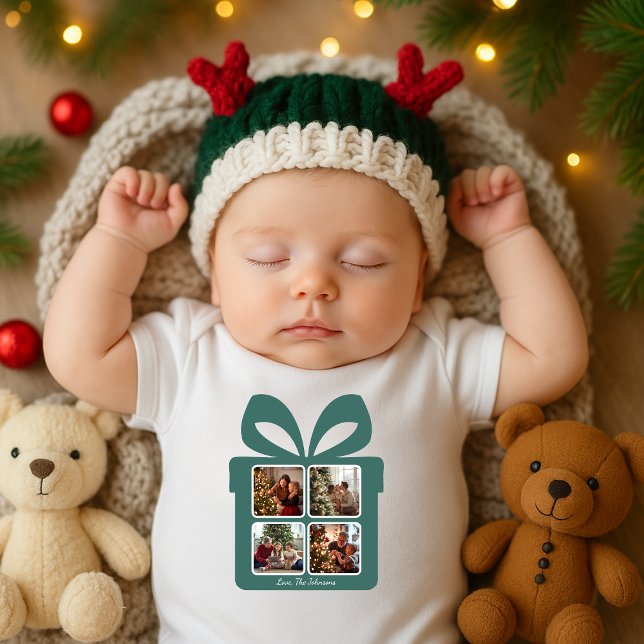 Personalized Modern Christmas | My First Christmas Baby Bodysuit (Creator Uploaded)