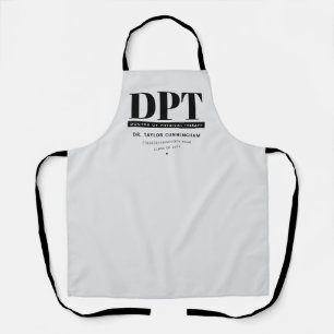 Personalized Modern DPT Doctor of Physical Therapy Apron
