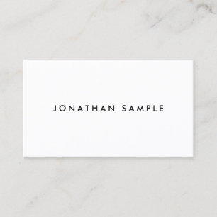 Personalized Modern Elegant Clean Template Business Card