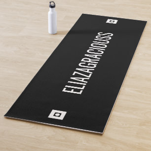 Personalized Modern Elegant Cute Bold Name Gift Yoga Mat