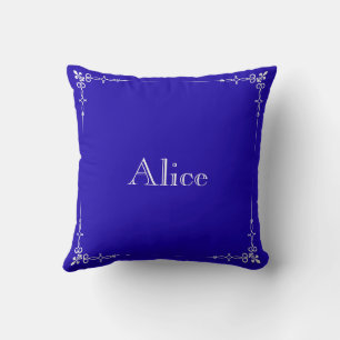 Personalized Modern Elegant Typography Name Cushion