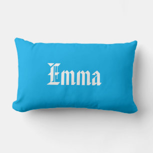 Personalized Modern Elegant Typography Name Lumbar Cushion