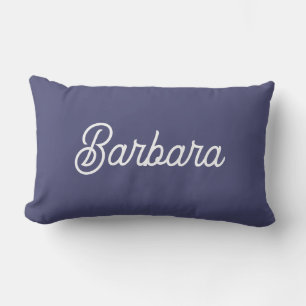 Personalized Modern Elegant Typography Name  Lumbar Cushion