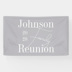 Personalized Modern Family Reunion Party Banner