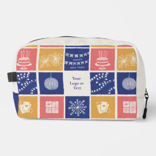 Personalized Modern Hand-Drawn Colorful New Year Dopp Kit