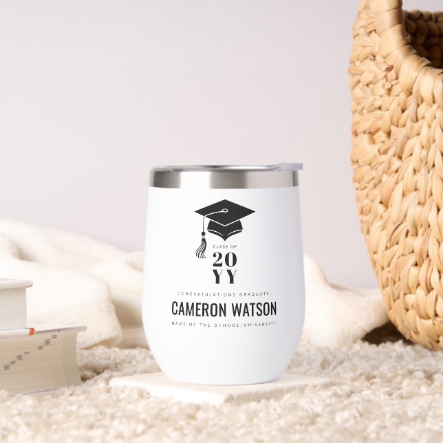 Personalized Modern Hat and Tassel Graduation (Living Room)