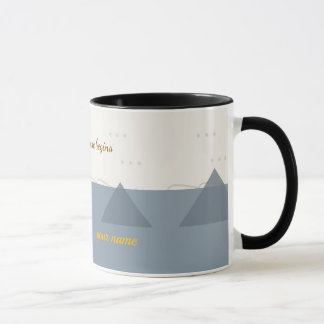 Personalized Modern Mountain Adventure Two-Tone Co Mug