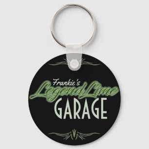 Personalized Modern Muscle Car Legend Lime Custom Key Ring
