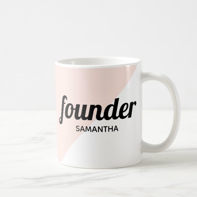 Personalized modern professional boss founder coffee mug (Right)