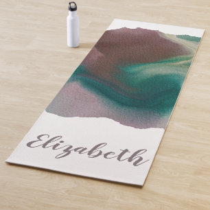 Personalized Modern Stylish Abstract Yoga Mat
