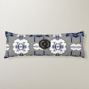 Personalized Modern Woodland Tree and Star Body Cushion