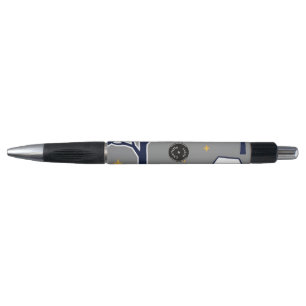 Personalized Modern Woodland Tree and Star Pen