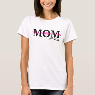 Personalized Mom & Custom Children Names T-Shirt