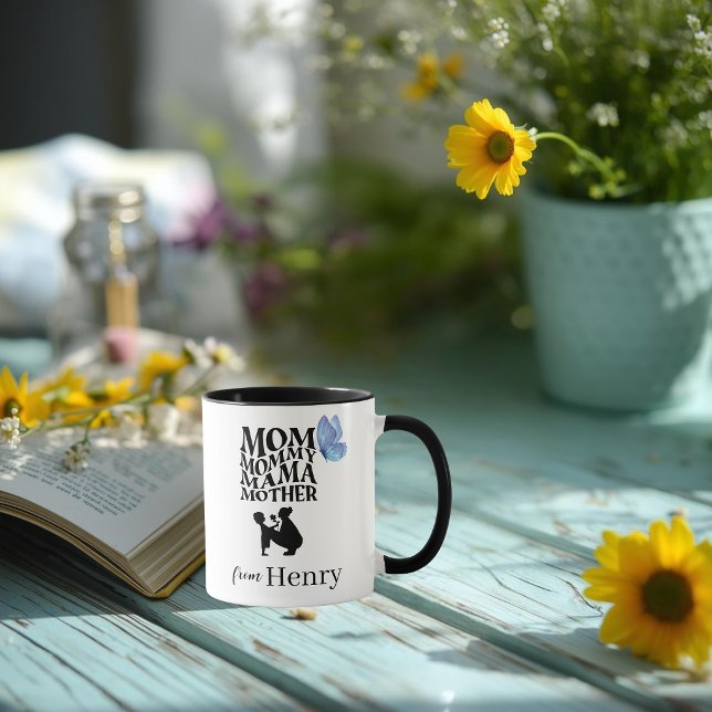 Personalized Mom Typography Mug (Creator Uploaded)