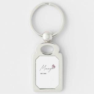Personalized Mommy EST. Year Keychain gift for MOM