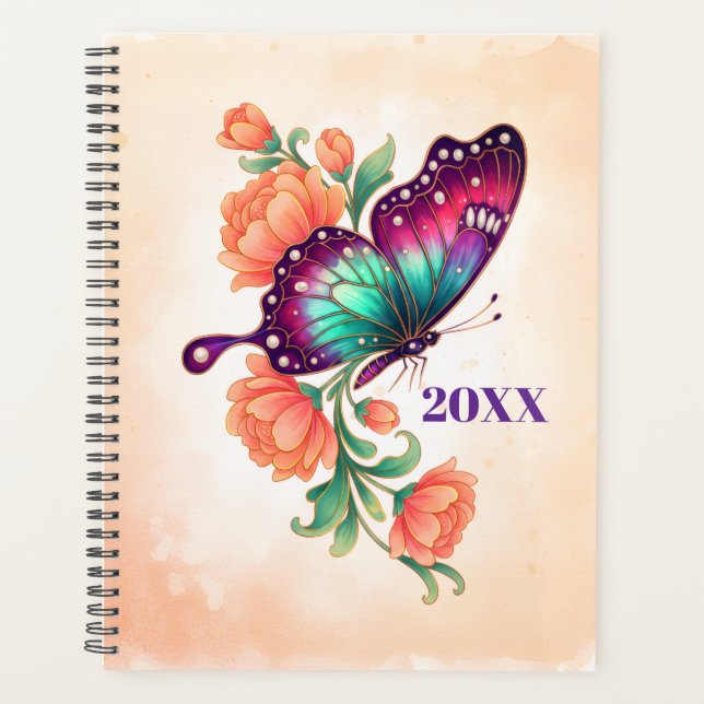 Personalized Monarch Butterfly 2026 Planner (Front)
